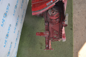 Front quarter left Ford C-max MK2 13-18 red, with central pillar