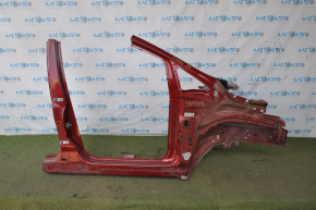 Front right quarter Ford C-max MK2 13-18 red, with central pillar