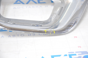 Front bumper trim lower Jeep Grand Cherokee WK2 14-16 chrome, cracks, chrome swelled, broken fasteners