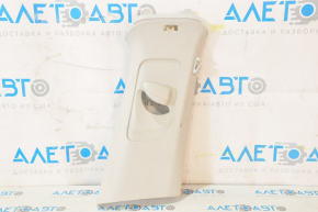 Center pillar trim upper belt right VW Passat b8 16-19 USA gray, without plug, scratches, broken fastener