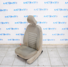 Driver's seat Ford Fusion mk5 17-18 without airbag, electric, gray cloth, dry cleanable