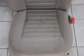 Passenger seat Ford Fusion mk5 17-15 without airbag, electric, gray cloth, dry cleanable