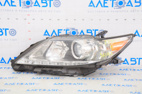 Headlight front left complete Lexus ES300h ES350 13-15 prerest, xenon + LED DRL, sand