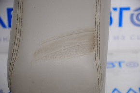 Rear console armrest assembly Chevrolet Volt 13-15 beige leather, scratches, dry cleanable