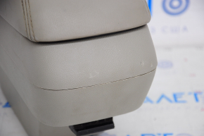 Rear console armrest assembly Chevrolet Volt 13-15 beige leather, scratches, dry cleanable