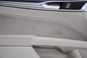 Door trim card front left Ford Fusion mk5 17-20 cloth, beige, for dry cleaning