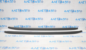 2 x Longitudinal Roof Rails for Ford Edge 15-24 Black