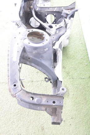 Front right quarter BMW 3 F30 12-15 with central pillar, black