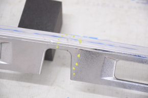 Trunk lid molding Lexus ES300h ES350 13-15 chrome, under the camera, cracked, broken fasteners, swollen chrome