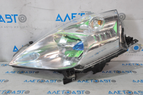 Headlight front left bare Nissan Leaf 13-14 halogen, without fastening, blue cap, sand