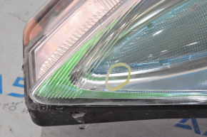 Headlight front left bare Nissan Leaf 13-14 halogen, without fastening, blue cap, sand