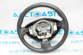 Naked steering wheel Nissan Leaf 13-17 leather black with heating, scratches