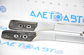 Roof rails 2 pcs with overlays Infiniti FX35 FX45 03-08 chrome, cracks in fasteners, scratches