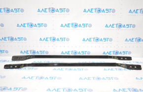Roof rails 2pcs Infiniti FX35 FX45 03-08 black, missing 3 pads, cracks in fasteners