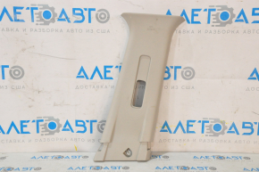 Upper center pillar trim belt right Nissan Leaf 13-17 gray, broken crepe, scratches