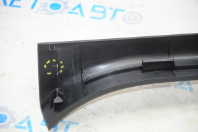 Door sill trim front left Nissan Leaf 13-17 black, broken fastener, scratches