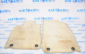 Set of floor mats for Lexus ES300h ES350 13-15 cloth, beige, dry-cleanable