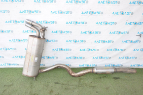 Exhaust line middle part with rear barrel BMW F30 12-16 awd N20 for 2 pipes, barrel is dented