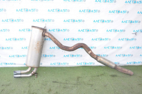 Exhaust line middle part with rear barrel BMW F30 12-16 awd N20 for 2 pipes, barrel is dented