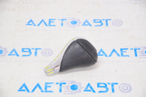 Gear knob Lexus ES300h ES350 13-15 leather black with chrome, worn