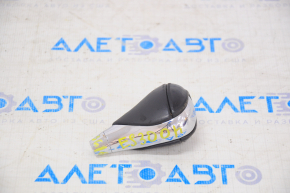 Gear knob Lexus ES300h ES350 13-15 leather black with chrome, worn
