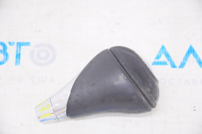 Gear knob Lexus ES300h ES350 13-15 leather black with chrome, worn