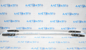 Roof rails complete with pads Nissan Rogue 14-20 no 1 pad, paint peeled off fasteners