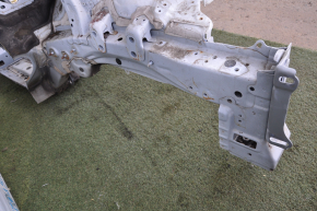 Front left quarter Toyota Prius 30 10-15 white, with central pillar