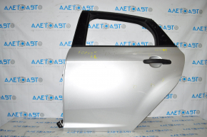 Door assembly rear left Ford Focus mk3 11-18 silver UX, bumps, broken glass, mechanical window lifter
