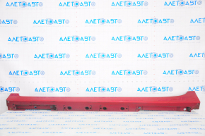 Left threshold Toyota Prius 30 10-15 red, crack in fastening