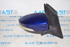 Side mirror right complete Ford Escape MK3 13-16 blue, with turn signal, heated, 12 pins