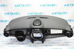 Torpedo front panel with AIRBAG Mini Cooper F56 3d 14-19 black, pillow outline visible, rusty pyropatron