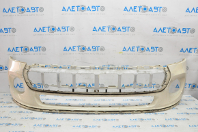 Bare front bumper Mini Cooper F56 3d 14-21 pre-rest, white 850, tear of fasteners, torn, scuffs