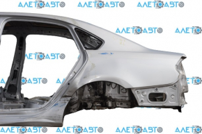Quarter wing rear left VW Passat b8 16-19 USA silver 8E/A7W, dented threshold and sunset, on the body
