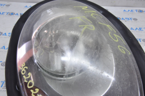 Headlight front right Mini Cooper F56 3d 14-19 bare dorest halogen, yellow turn signal, spider web