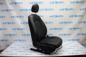Passenger seat Mini Cooper F56 3d 14-24 with airbag, black leather, mechanical adjustment, burnt