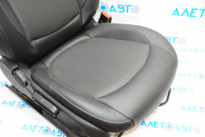 Passenger seat Mini Cooper F56 3d 14-24 with airbag, black leather, mechanical adjustment, burnt