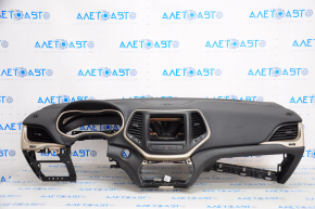 Torpedo front panel with AIRBAG Jeep Cherokee KL 14-23 black