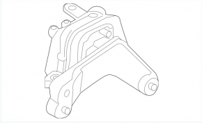 Engine mount right VW Jetta 13-16 USA 1.4 hybrid, cracks