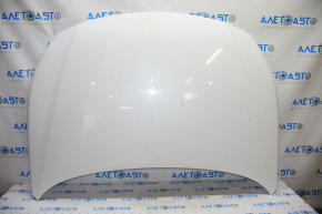 Hood bare Hyundai Sonata 15-17 white W8, pokes, slight bend