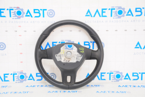 Naked steering wheel VW Passat b7 12-15 USA leather, black, no buttons, scratches