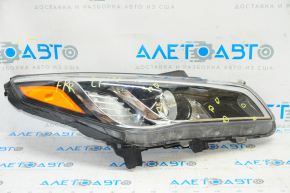 Headlight front right bare Hyundai Sonata 15-17 halogen without fastening, for polishing
