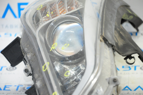 Headlight front right bare Hyundai Sonata 15-17 halogen without fastening, for polishing