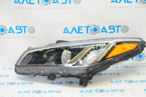Headlight front left bare Hyundai Sonata 15-17 halogen without fastening, for polishing
