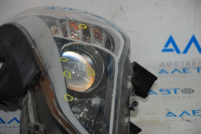 Headlight front left bare Hyundai Sonata 15-17 halogen without fastening, for polishing
