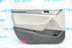 Door trim card front left Hyundai Sonata 15-17 gray