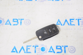 Key VW Passat b7 12-15 USA 4 buttons, folding, worn
