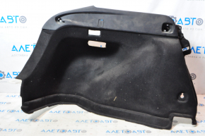 Left arch trim Toyota Prius 50 16-19 without spare tire, black, broken mount, missing plug