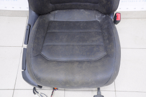 Passenger seat VW Passat b7 12-15 USA with airbag, mechanical, heated, leather, black, dry-cleanable