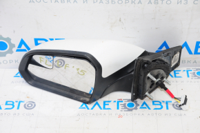 Left side mirror complete Hyundai Sonata 15-17 5 pins, white